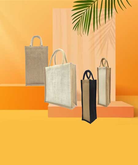 Jute Wine/ Bottle Bags